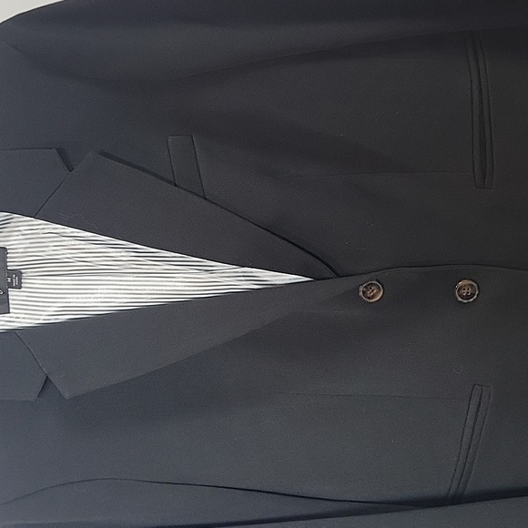 J.Crew Schoolboy Jacket Blazer Black Two Button Notch Lapel Classic K2899 - Picture 2 of 7